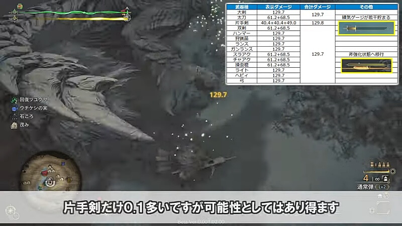 MHwilds β版 奇襲攻撃の検証